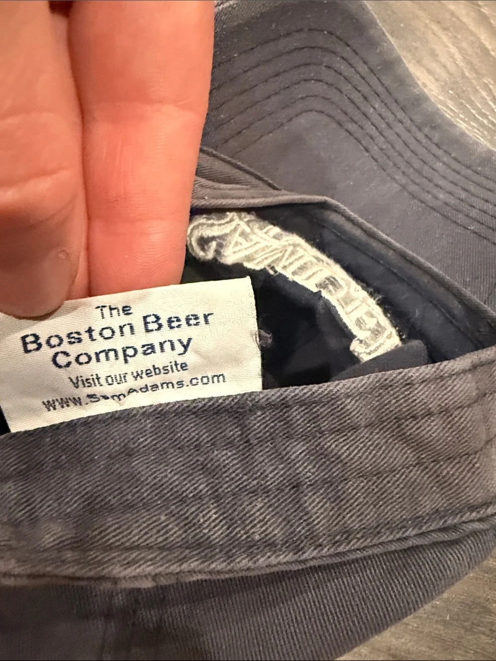 Boston beer company Samuel Adams Embroidered Baseball Cap - Charcoal Gray 8:5